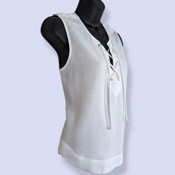 Cloth & Stone Sleeveless Lace Up Top - Picture 2 of 7